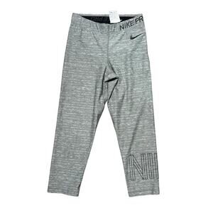 Nike Pro leggings Women’s Gray Dri Fit Compression Active Athletic Gym Small